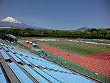 富士市総合運動公園陸上競技場（2014年5月）