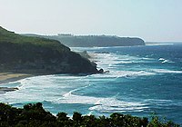 鉄道トンネルおよびプエルトリコ・ケブラディージャス海岸の現風景