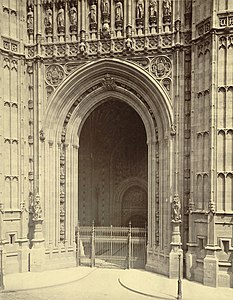Entrance to Victoria's Tower of the Houses of Parliament, London (1840–1876)
