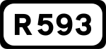 R593 road shield}}