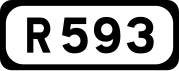 R593 road shield}}