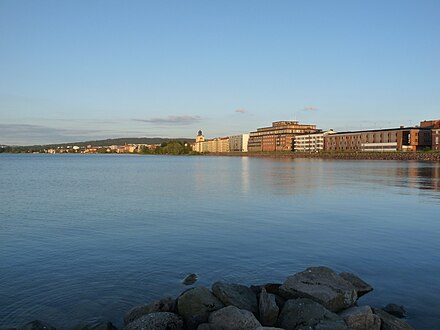 Jönköping vista do lago Vättern