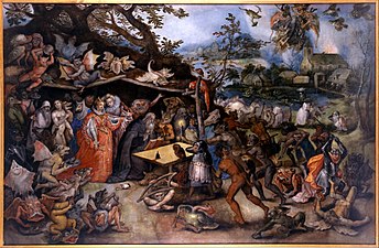 Temptations of San Antonio Abad by Jan Brueghel (first half of the 17th century)