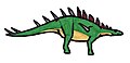Simple Kentrosaurus illustration.