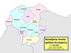 Location of Kostajnica