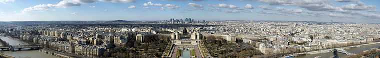 Vista panorâmica de Paris.