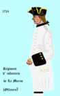 officier du régiment de La Marine de 1734 à 1757