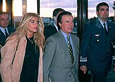 President Carlos Menem and his daughter Zulema Ms. Menem was the only presidential daughter to act as First Lady (1995–99), following her parents' divorce.