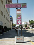 Entrance sign to the station