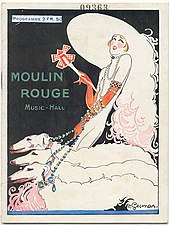 פוסטר מולן רוז' מאת שארל ז'זמר (1925)