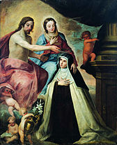 Visión de Santa María Magdalena de Pazzi de Pedro de Moya.