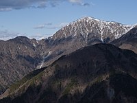 神奈川県最高峰、蛭ヶ岳(1,673 m)