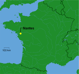 Localisation de Nantes