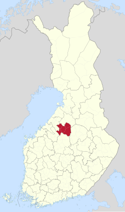 Location of Nivala-Haapajärvi sub-region