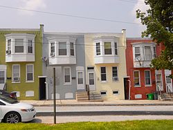 Houses by the park