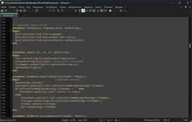 Скриншот программы Notepad++