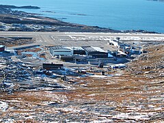 Nuuk Airport, terminal and runway