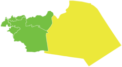 Map of Tadmur District within Homs Governorate