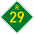 Provincial route R29 shield