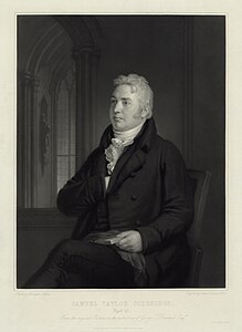 Samuel Taylor Coleridge, by Samuel Cousins (engraver) & Washington Allston (painter) (edited by Durova)