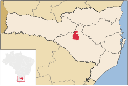 Location of Curitibanos