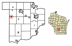 Location of Lime Ridge in Sauk County, Wisconsin.