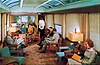 Postcard of a Sun Lounge interior