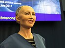 Sophia speaking at the AI for GOOD Global Summit, June 2017