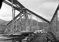 Te Whai-a-te-Motu meeting house under construction in the 1910s