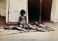 Five emaciated children during the famine of 1876–1878, India. Photographer: W. W. Hooper.