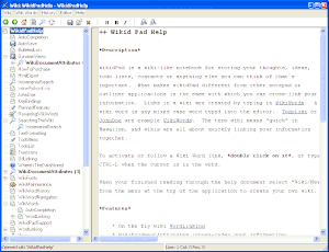 Screenshot von WikidPad vergrößern
