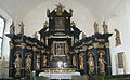 Wooden side altar of the Annunciation of the Blessed Virgin Mary, 17th century