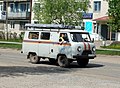 Emergency service vehicle on the basis of all-wheel drive minivan UAZ-2206