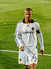 David Beckham playing for LA Galaxy in 2008