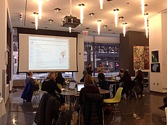 Chicago Art + Feminism Wikipedia Edit-a-thon in the Neiman Center @ SAIC