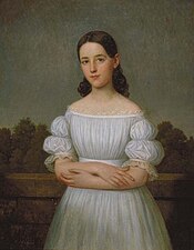 Portrait de Clara Mazureau, 1838, localisation inconnue.