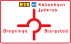 G14: Map-type advance direction sign