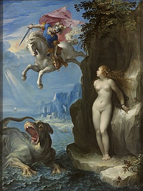 Perseus and Andromeda, by Giuseppe Cesari, 1592.