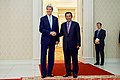 Secretary of State John Kerry with Prime Minister Hun Sen on January 26, 2016
