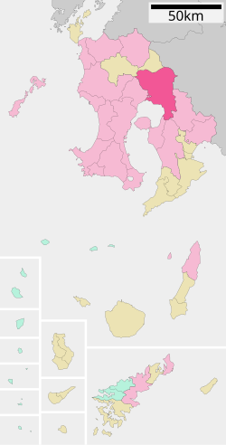 Location of Kirishima