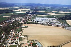 Aerial view of Kvasiny