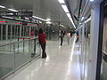 Platform screen doors at the L10 island platform