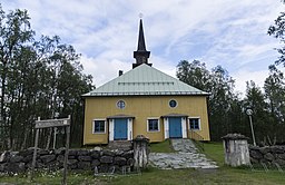 Lannavaara minneskyrka i juli 2013