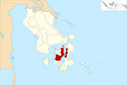 Location within Southeast Sulawesi