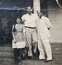 M. S. Parthasarathy with Robin Tampoe and his wife Rita Carmelyn Fernando