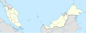 Map showing the location of Penang National Park