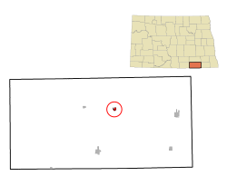 Location of Fullerton, North Dakota