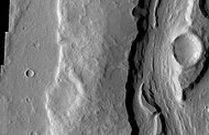 Close-up of Padus Vallis, as seen by THEMIS