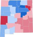 Image 44Party registration by New Mexico county (February 2023):   Democratic >= 30%   Democratic >= 40%   Democratic >= 50%   Democratic >= 60%   Democratic >= 70%   Republican >= 40%   Republican >= 50%   Republican >= 60% (from New Mexico)