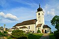 Die Pfarrkirche von der nordwest-Seite aus gesehen